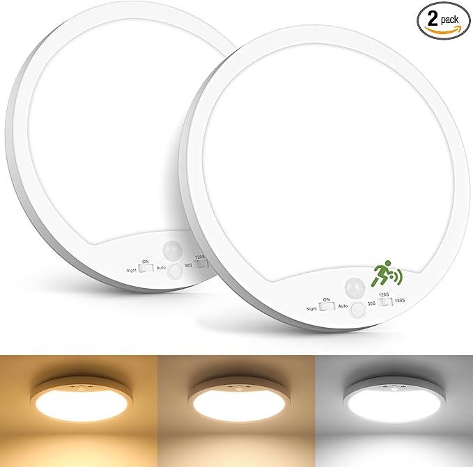 Motion Sensor Ceiling Lights *similar to stock photo*