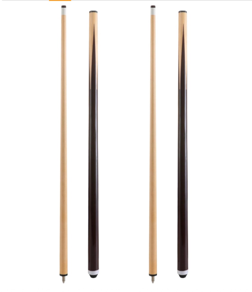HMQQ Pool Cue Stick/Billairds cue Stick Pool Stick 58" Set of 2