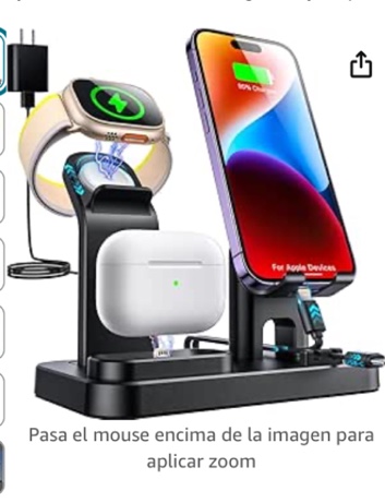 4 in 1 Charging Station For Airpods Apple Watch Cellphone HTY -2128