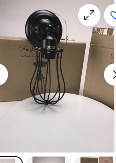 KingSo 2 pack Industrial Wall Sconce 