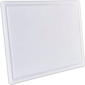 Thirteen Chefs Plastic Cutting Board with Juice Groove - Large Cutting Board for Meat, Grilling, BBQ, Smoking, Fruit, and More - 24" x 18" x 0.75" - White 24 x 18 x 0.75 White
