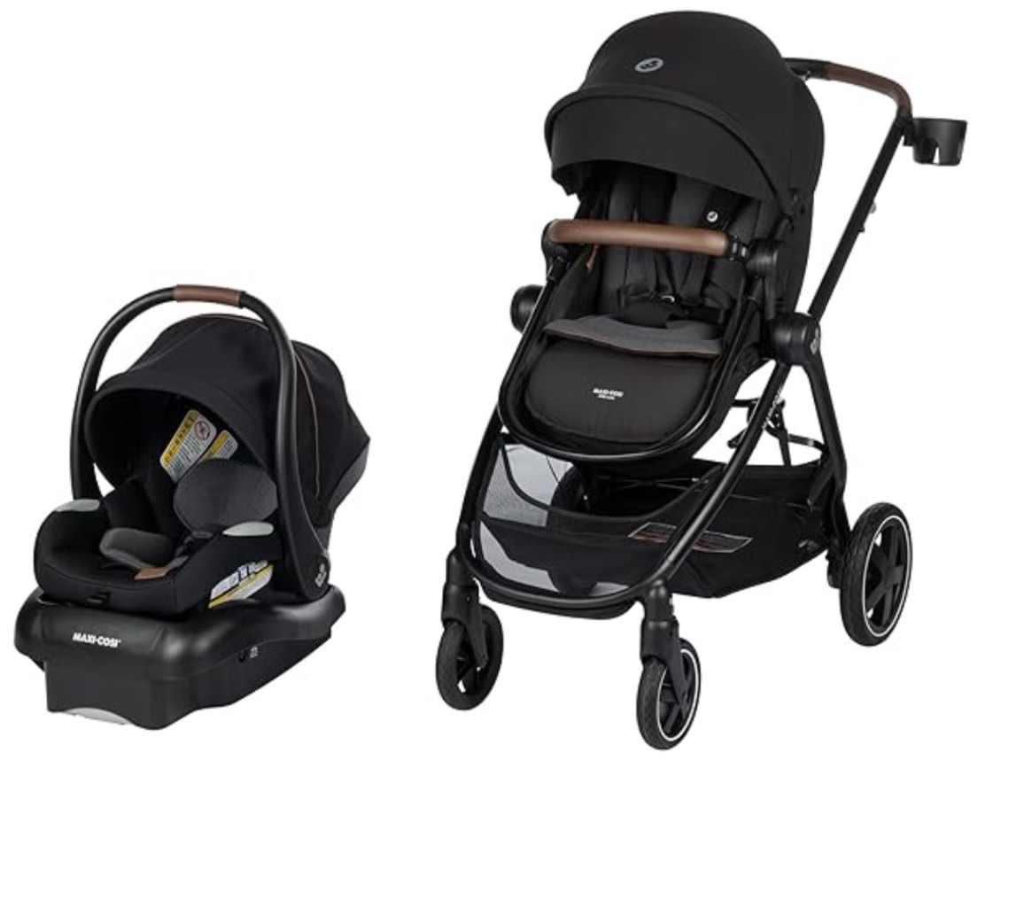 ( incomplete stroller only) Maxi-Cosi Zelia™ Luxe 5-in-1 Modular - Baby Travel System Car Seat and Stroller, Infant Car Seat and Stroller Combo, Baby Car Seat and Stroller Combo in New Hope Black