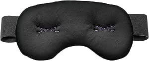 Brownmed - IMAK Eye Pillow - Cooling Sleep Eye Mask & Shade with ErgoBeads for Men & Women- Reusable Eye Cover for Headache, Sleeping, Migraine, Puffy Eyes & Eye Strain Relief