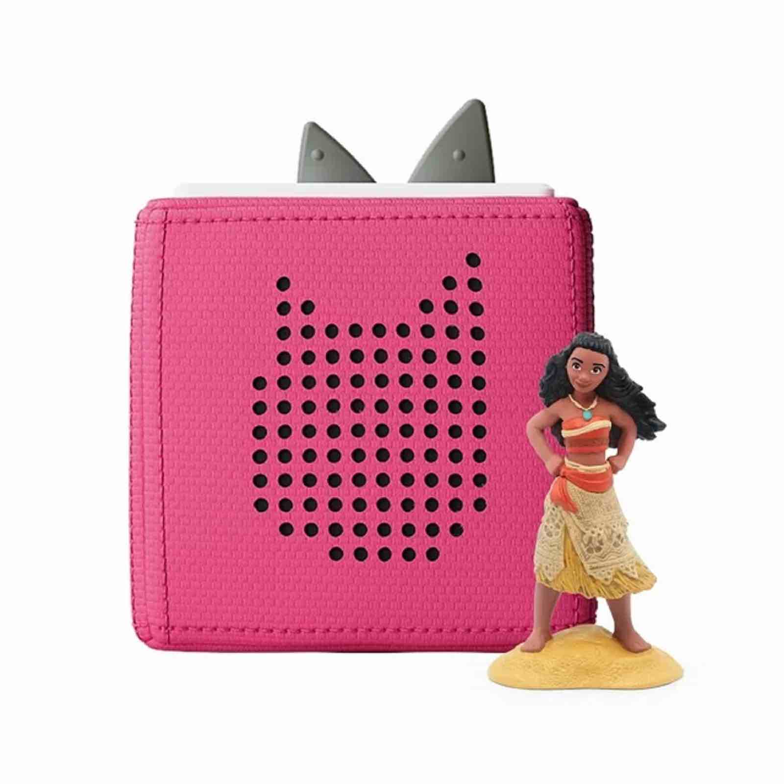 tonies 10003070 Disney Toniebox Audio Player Starter Set with Moana, Pink