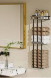 Towel Racks Wall Mounted For Rolled Towels, 3 Bar Towel Storage For Bathroom
