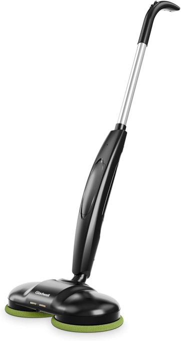 Gladwell Cordless Electric Mop, 3 in 1 Spinner, Scrubber and Waxer Quiet and Powerful Cleaner, Spin Scrubber and Buffer, Polisher for Hard Wood, Tile, Vinyl, Marble And Laminate Floor, White