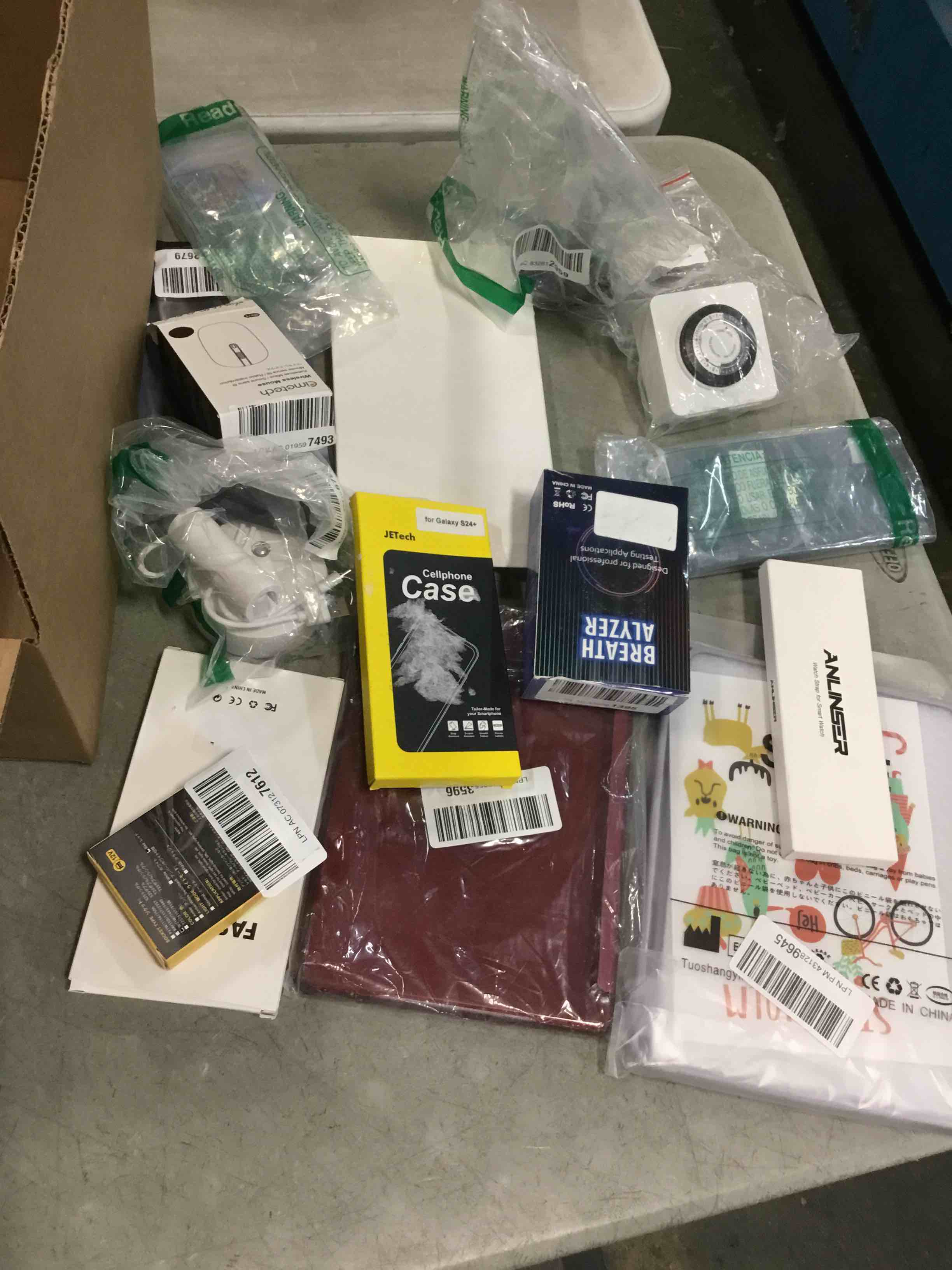 Assorted Lot of Electronics (Headphones, Small Gadgets, Headsets, etc.) 