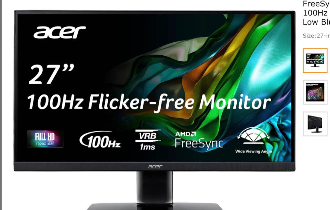 Acer Visio care display CB2 series ips monitor 