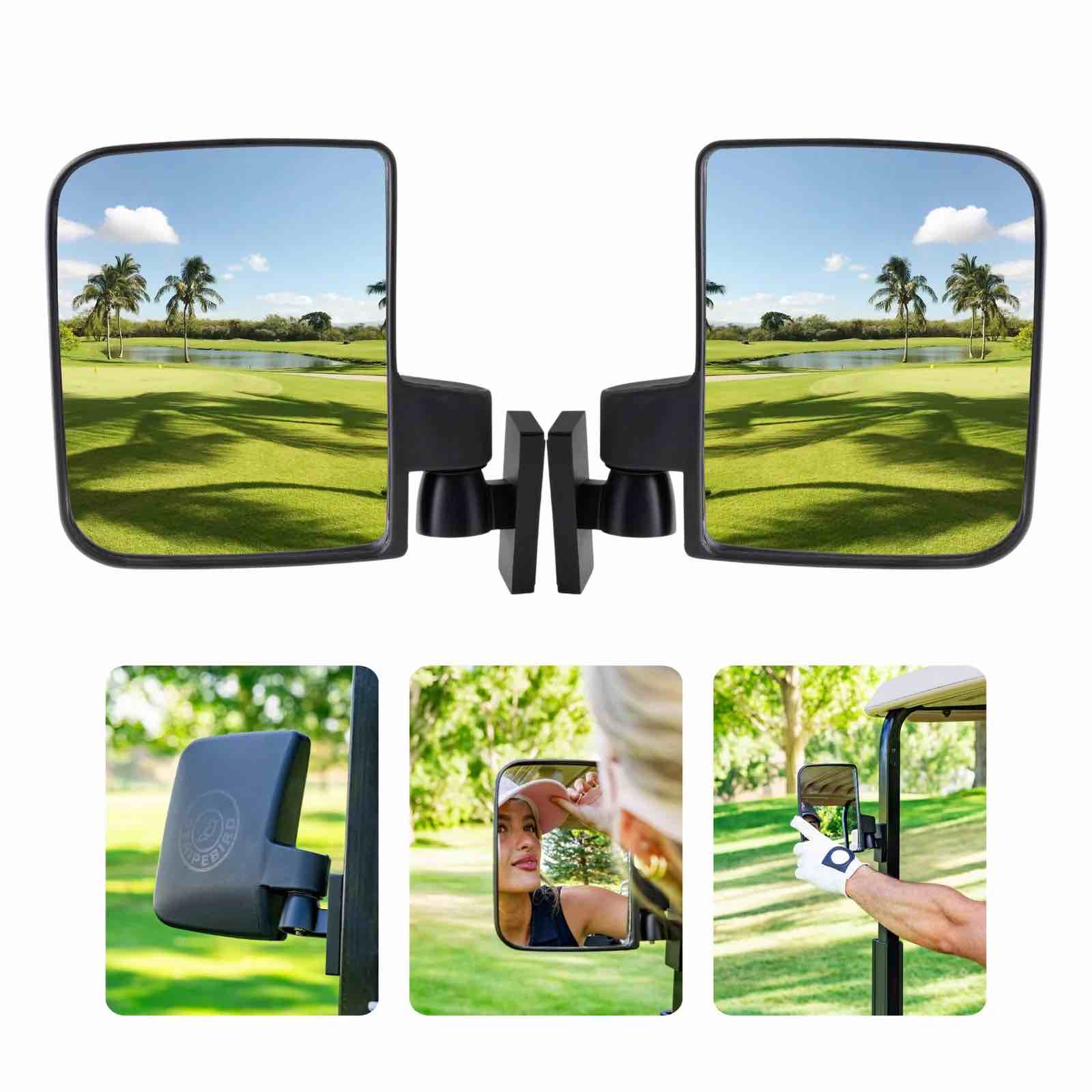 MAGNETIC GOLF CART MIRRORS