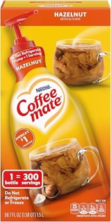(Best By Jan-2025)Nestle Coffee Mate Coffee Creamer, French Vanilla, Concentrated Liquid Pump Bottle, Non Dairy, No Refrigeration, 50.7 Ounces