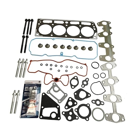 Partsflow Head Gasket Set with 10 Head Bolts for Chevy Cavalier 1998-2002 for Chevy S10 1998-2003 for GMC Sonoma 1998-2003 for Isuzu Man 1998-2000 for Pontiac Sunfire 1998-2002