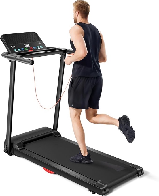 UMAY Treadmill with Auto Incline, Foldable Treadmills for Home, 18.5" Wider Belt?3.0 HP, 9.3MPH, 320lbs Capacity