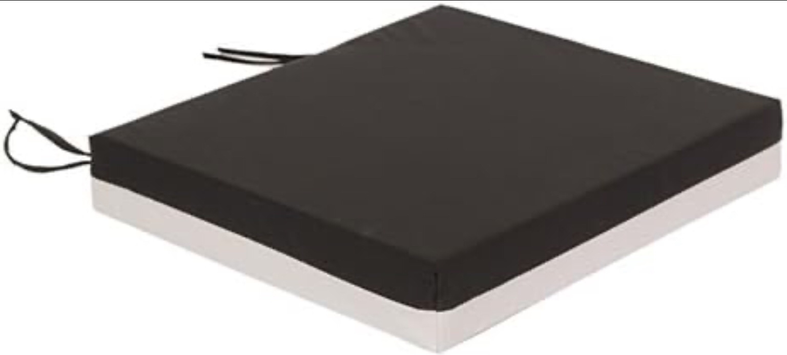 Protekt Foam Breathable Wheelchair Cushion with Straps - 20" x 16" x 4"