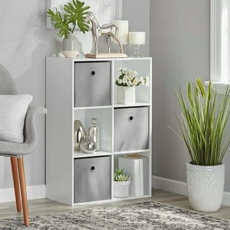 Mainstays 6-Cube Storage Organizer White