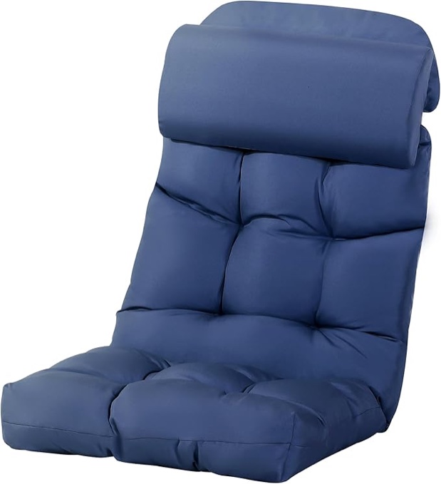 Adirondack Chair Cushions with Adjustable Head Pillow,Waterproof & UV-Proof High Back Patio Chair Cushions,Patio Furniture Pads Seat Cushion Mat for Indoor Outdoor