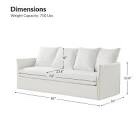 Boduram 80'' Square Arm Slipcovered Sofa