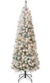 Acacia Medium Flocked Tree with Clear Lights
