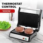 OVENTE Electric Indoor Panini Press Grill with Non-Stick Cooking Plates, Opens 180 Degrees