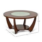 Aberfeld Wheel Coffee Table with Storage