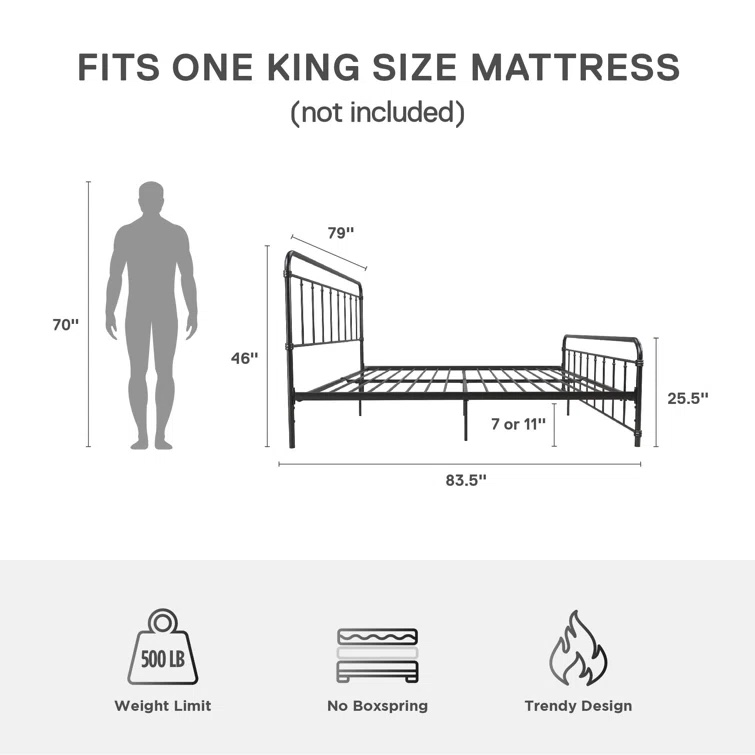 Matheney Metal Platform Bed
