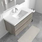 Chilmonik 41.9'' Single Bathroom Vanity with  grey 
