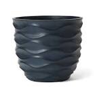 Handmade Horizontal Waves MgO Round Pot Planters