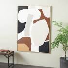 Layla Wood Abstract Overlapping Circle Geometric Wall Art with Cream Accents(FRAME BROKEN *NEEDS REFRAMED)