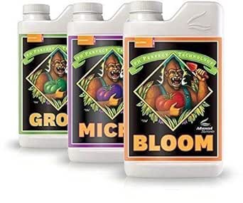 Advanced Nutrients Bloom, Micro & Grow, Pack of 2, 1 L Each