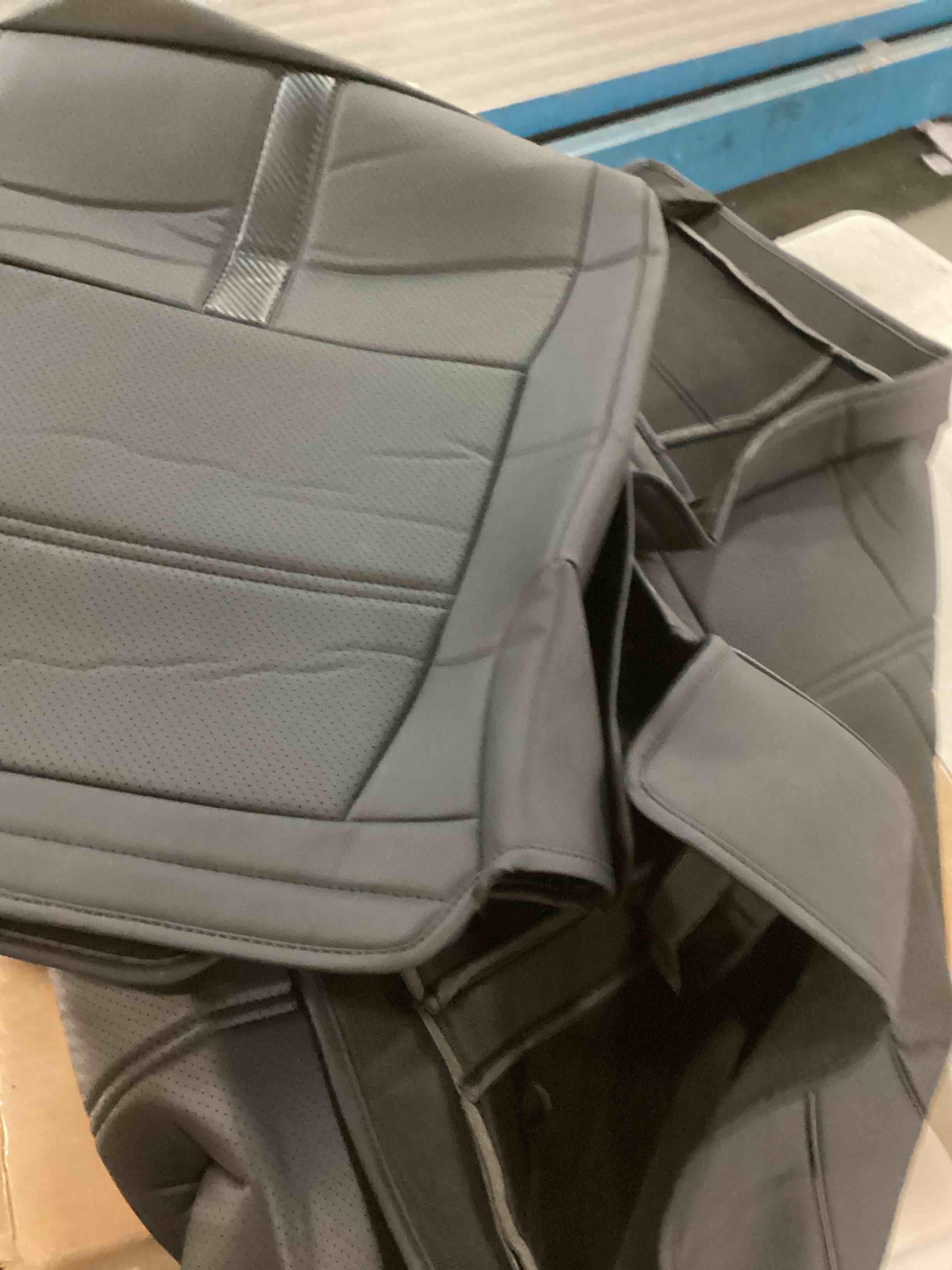 ( Size not specified) Car Seat Covers Full Set, Seat Covers for Cars, Black Car Seat Cover, Car Seat Protector Waterproof, Nappa Leather Car Seat Cushion, Car Seat Covers Front Seats and Back Fit for Most Cars