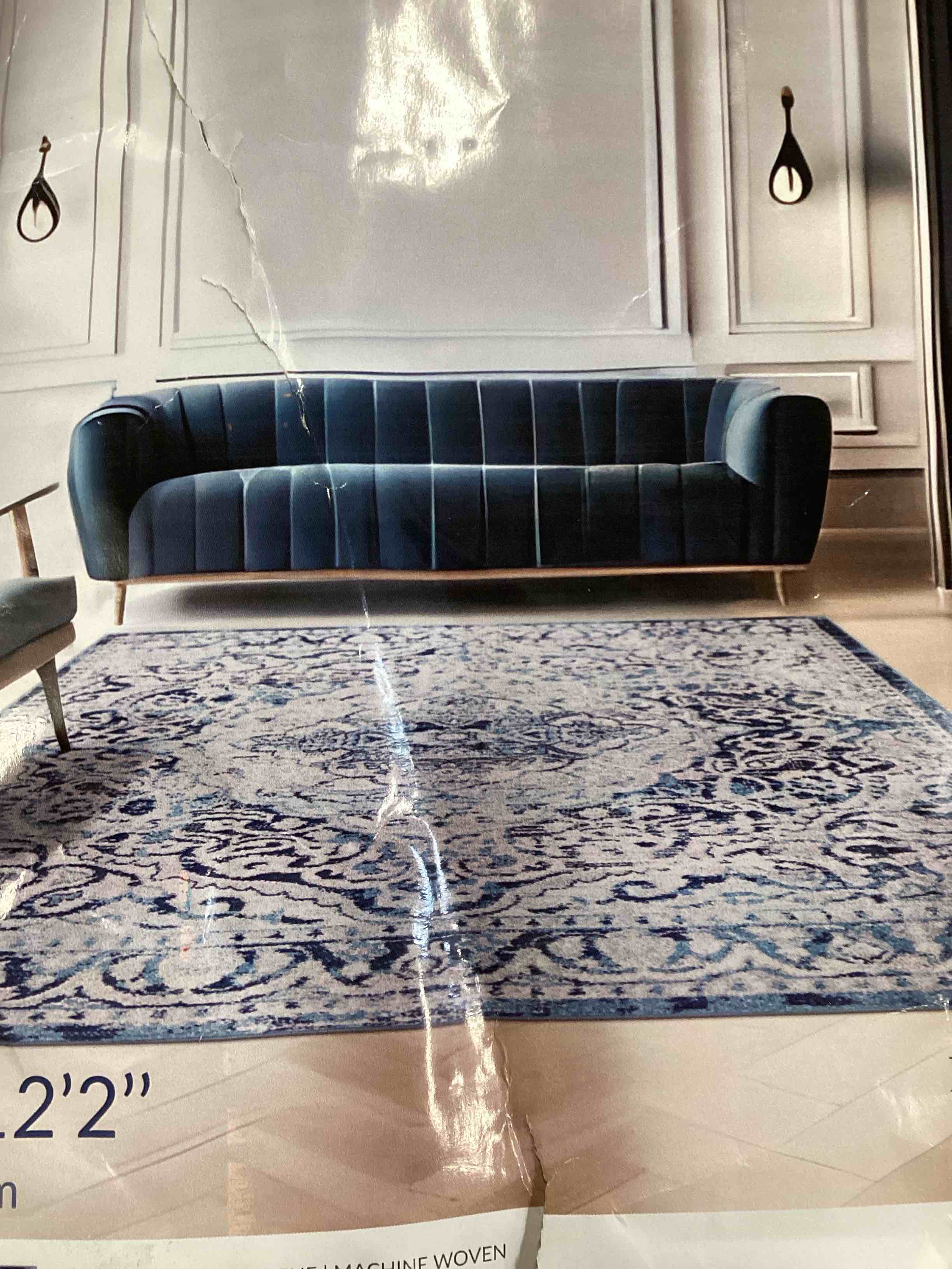 Glamour Area Rug 8’9”x12’2” navy 