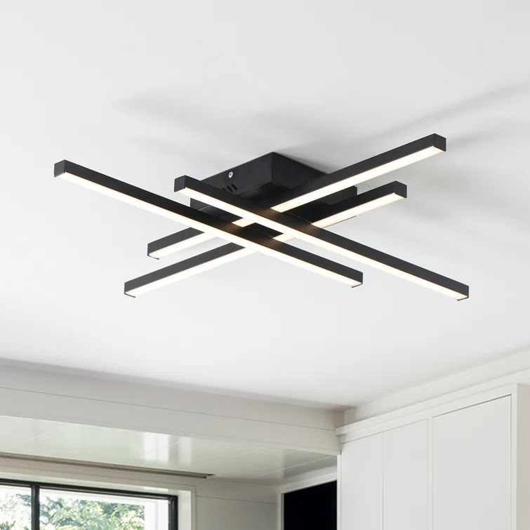 Whisman 4 - Light LED Semi Flush Mount Remote Dimming  (Incomplete)