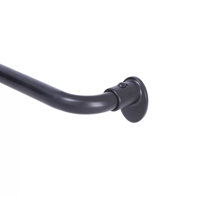 Sauhal Adjustable 0.63" Single Curtain Rod