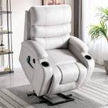 (Incomplete missing pcs ) Power Lift Recliner Chair with Massage and Heat for Elderly, with 2 Cup Holders