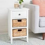 Santa Cruz End Table with Storage black