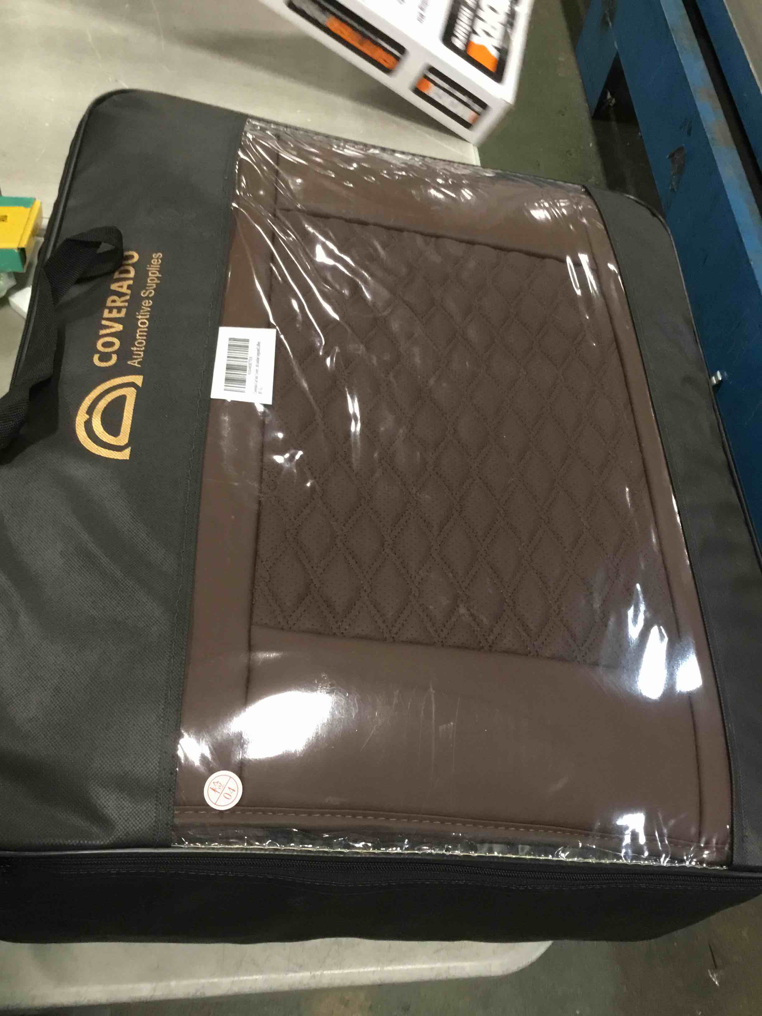 Coverado Car Seat Covers Full Set, 5 Seat Leather Seat Covers for Cars, Car Seat Protector with Lumbar Support, Waterproof Seat Covers Universal Fit for Most Cars SUV Trucks (Coffee)