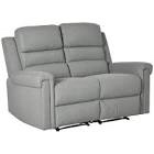 two seat reclining sofa/gray