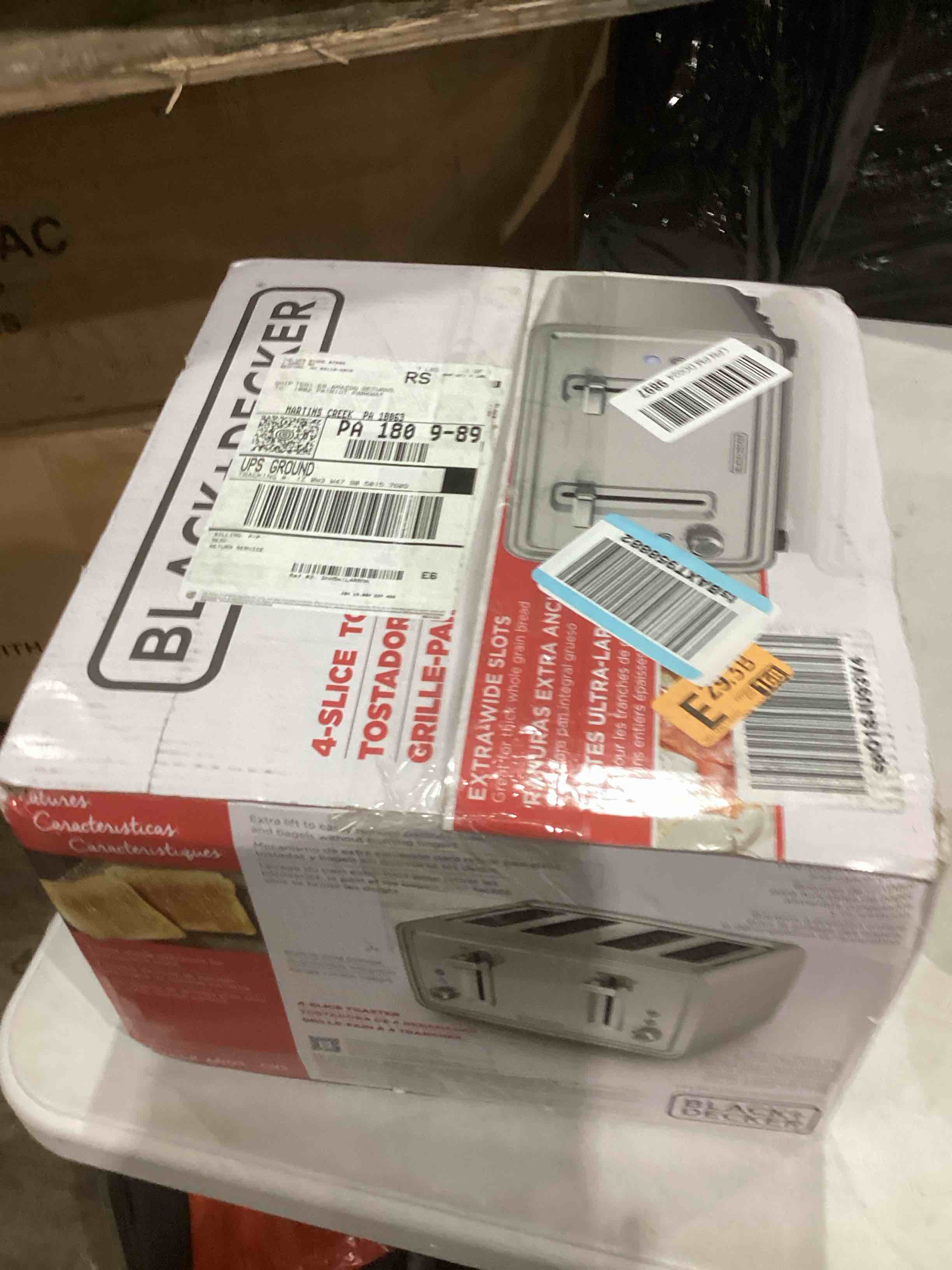 BLACK+DECKER 4-Slice Toaster, Stainless Steel, TR4900SSD