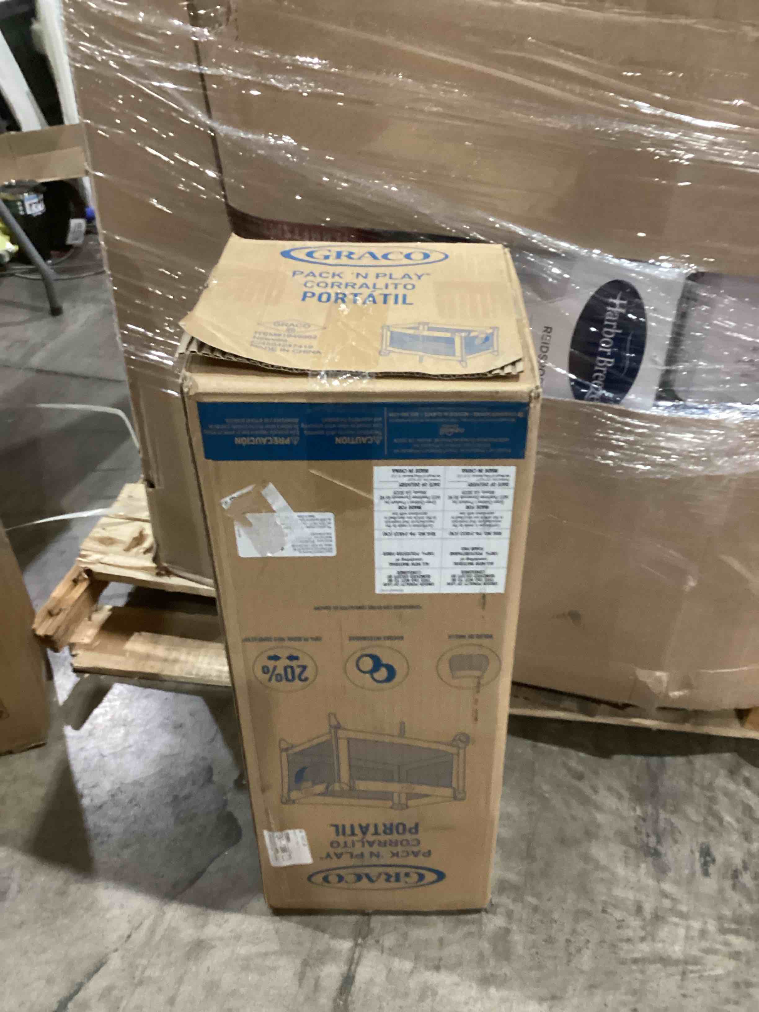 Graco Pack and Play Portable Playard, Push Button Compact Fold, Carnival