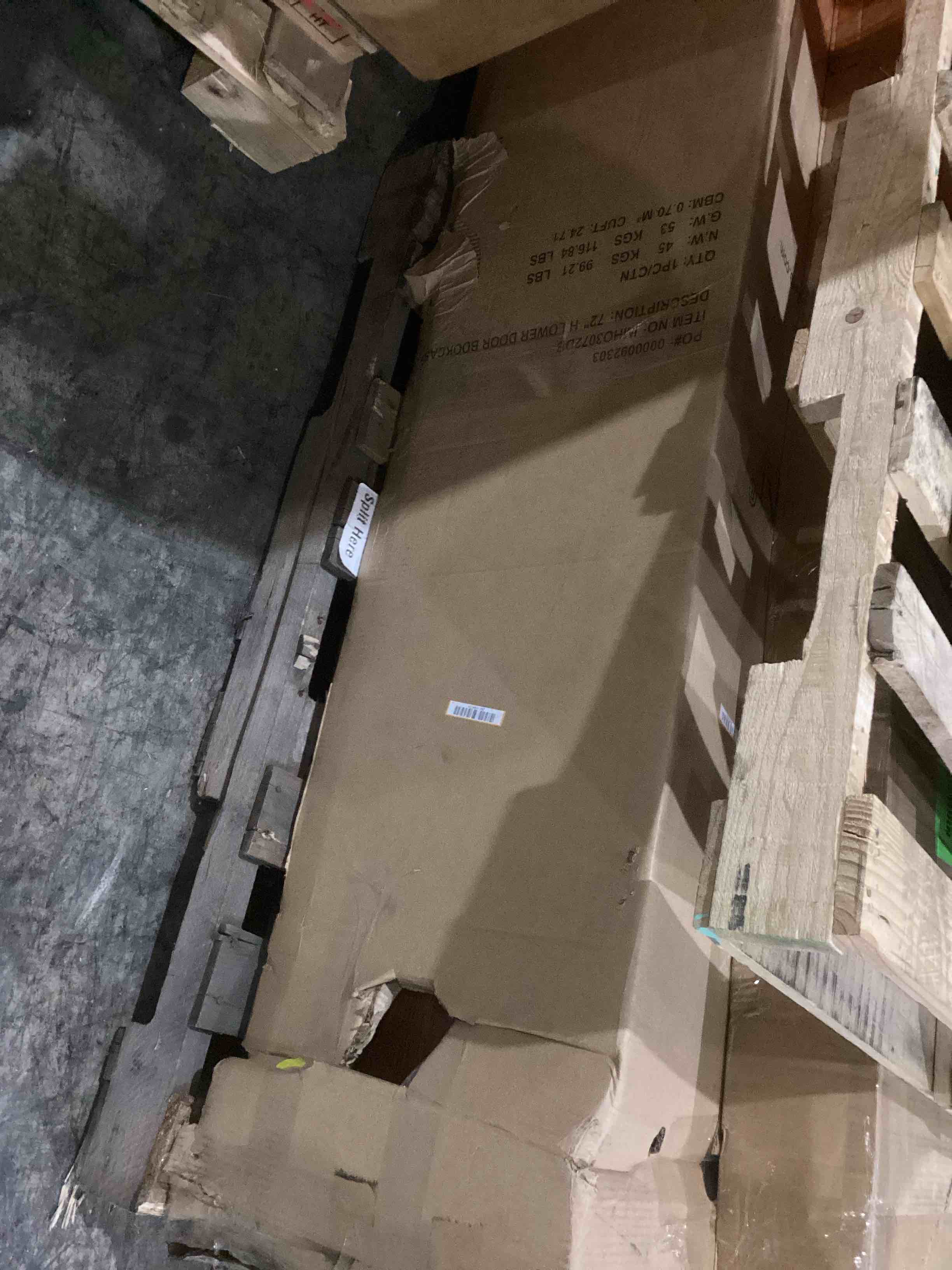 72” lower door bookcase (similar)