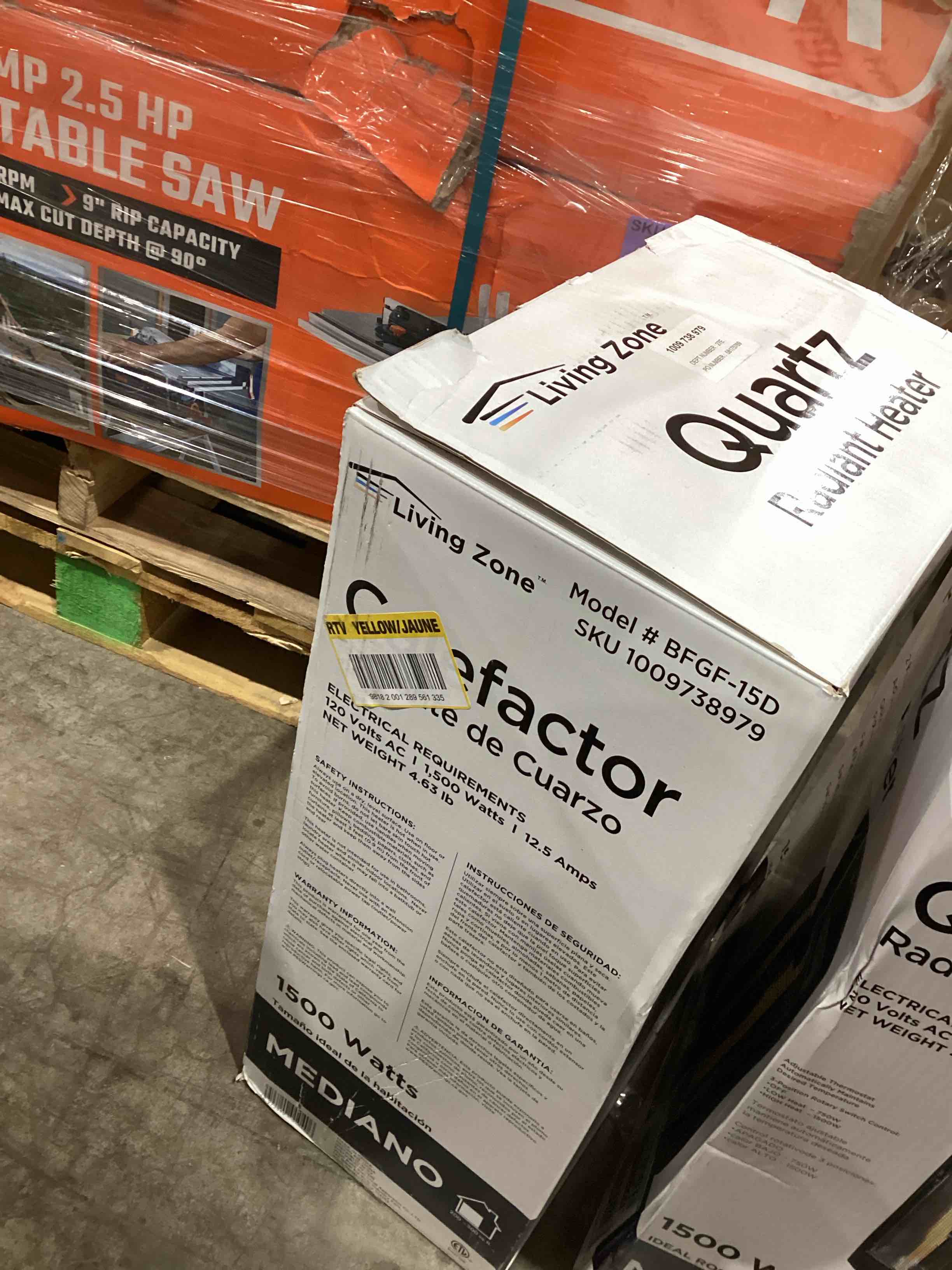 quartz radiant heater 1500 watts medium