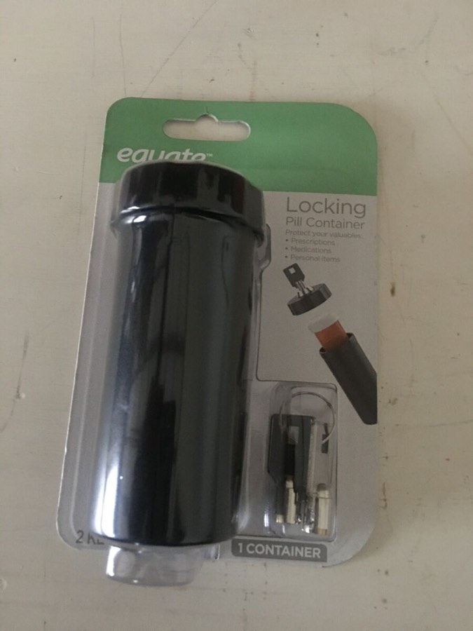 Equate Locking Pill Container 