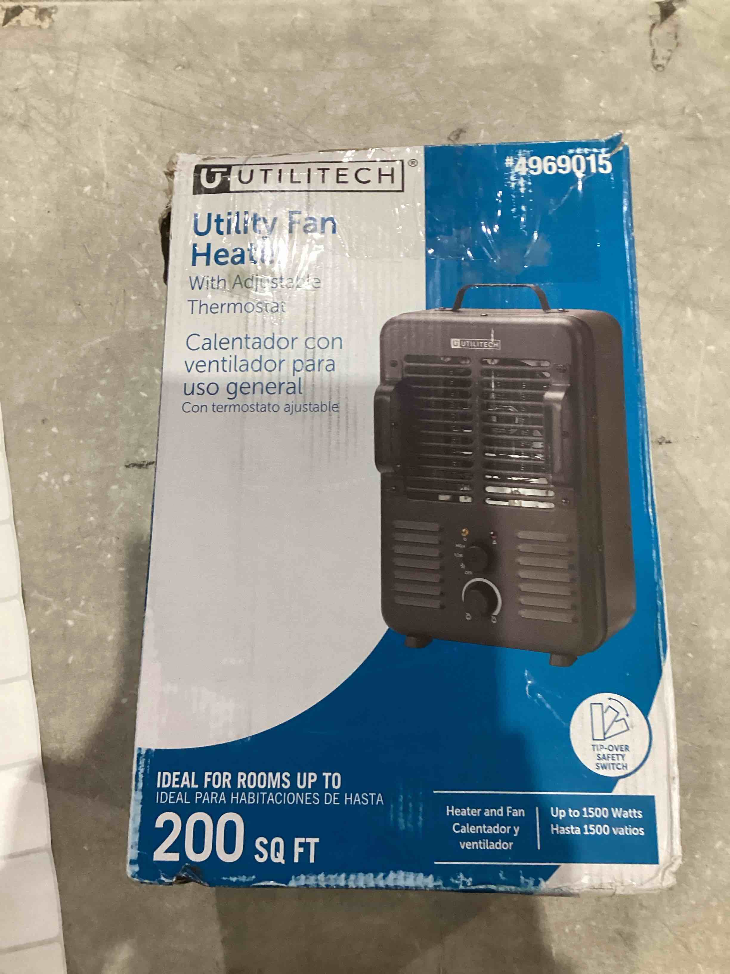 Utilitech utility fan heater 