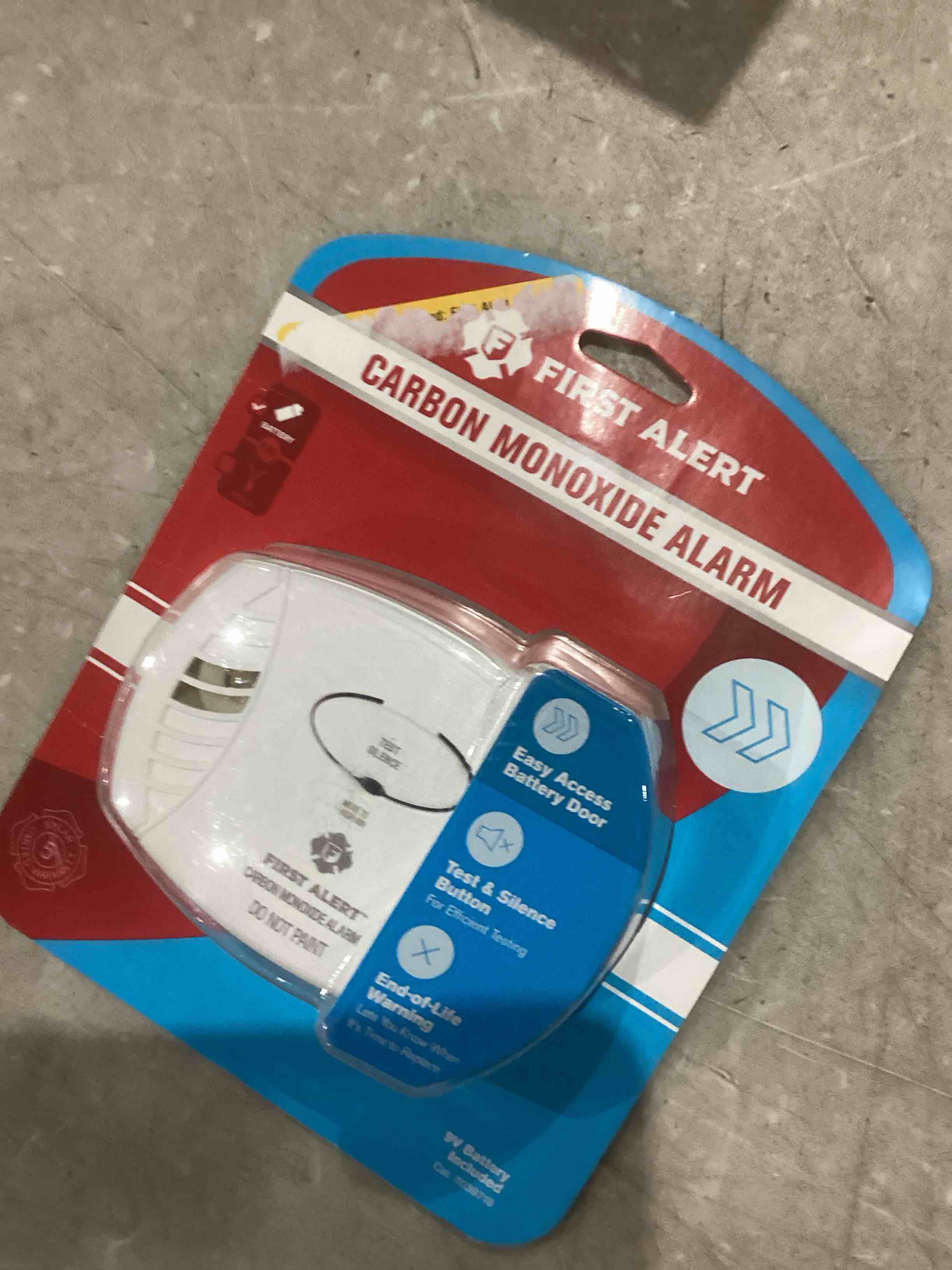 first alert carbon monoxide alarm