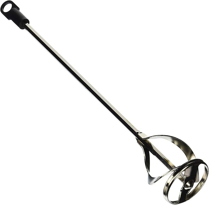 Tools Paint and Mud Mixer for Drill - Mixes 1 to 3 Gallons - 15 3/4" Length - 5/16" Hex Shaft - Zinc Plated Steel - Reinforced Weld - Non Slip Hex Head - Easy Clean - Paint Mixer Attachment