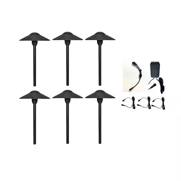 Hampton Bay LED Pathway Light and Flood Light Combo Pack