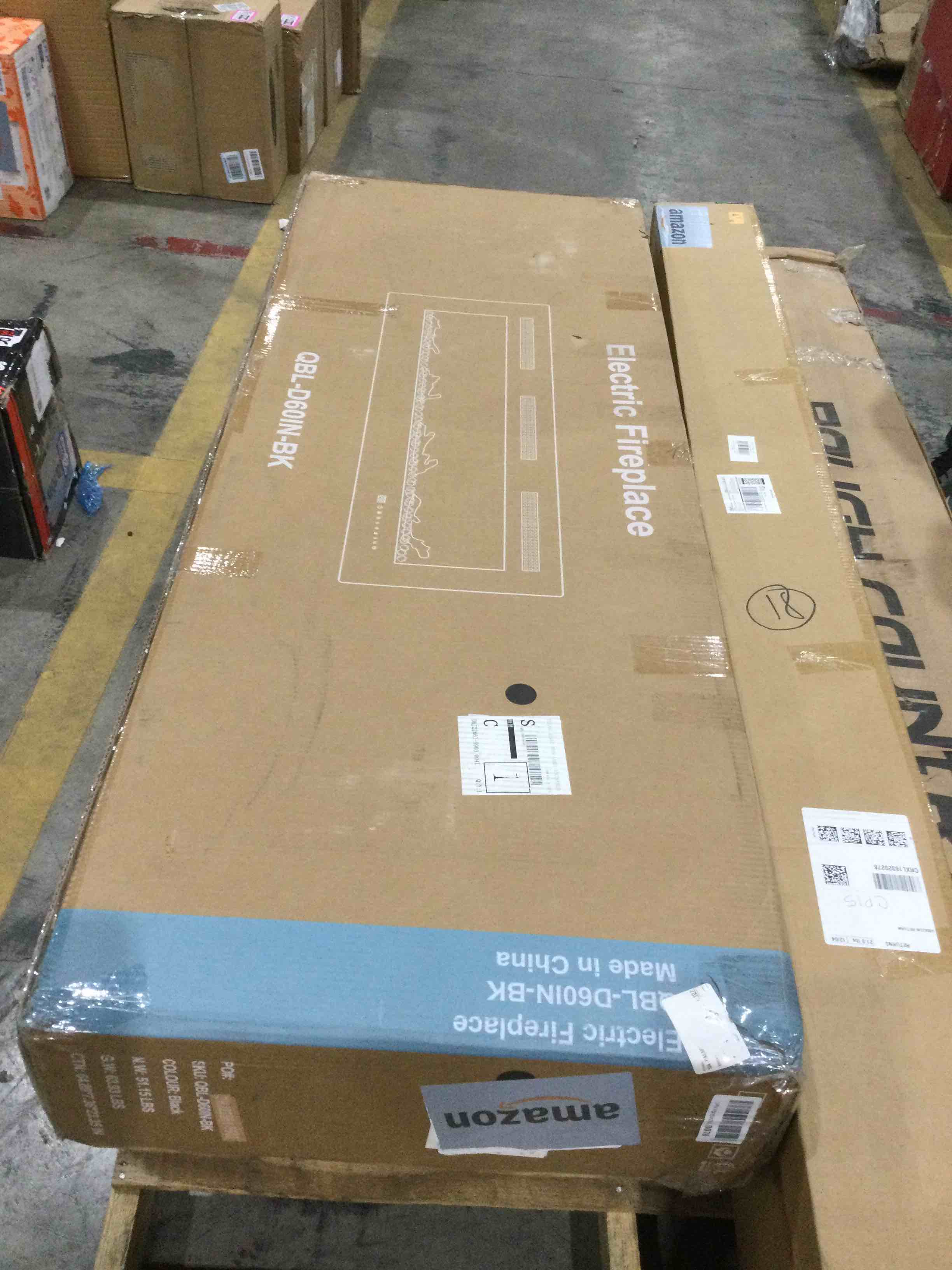 electricity fire place Q-Bl - D60in - bk