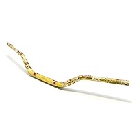 CNC Aluminum Alloy Motorcycle Handlebar, 28mm Variable Diameter, Off-Road, MOREX Printed (TITANIUM)