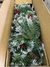 6Ft Dual Color Prelit Flocked Christmas Tree, 240 Warm White & Multicolor Lights, 658 Realistic Thic - Matthews Auctioneers I