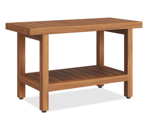 18" Wide Spa™ Teak Side Table with Shelf 