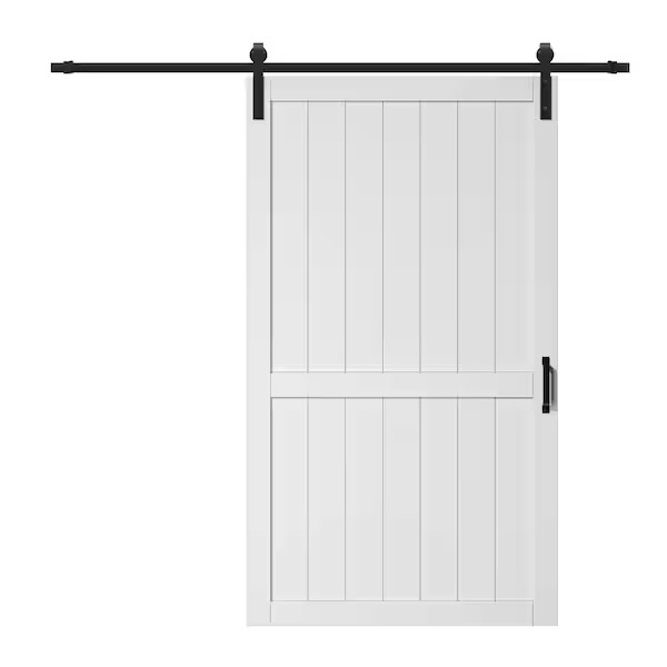 https://www.homedepot.com/p/ARK-DESIGN-48-in-x-84-in-White-Paneled-H-Style-White-Primed-MDF-Sliding-Barn-Door-Slab-with-Hardware-Kit-BD-WT-R-48/332408260